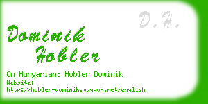 dominik hobler business card